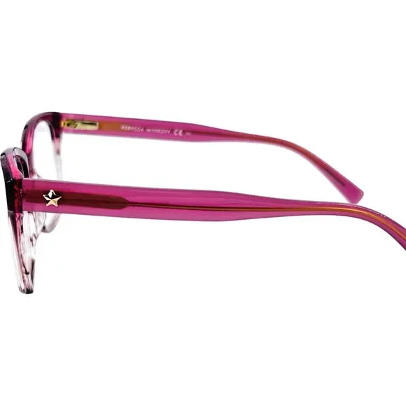 Rebecca Minkoff Brooke 3 Womens Eyeglass Frame 01ZX Pink Horn